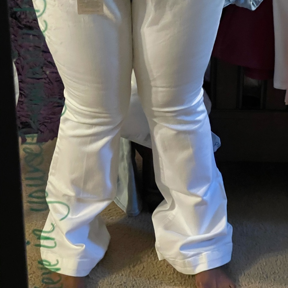 Torrid White Flare Jeans